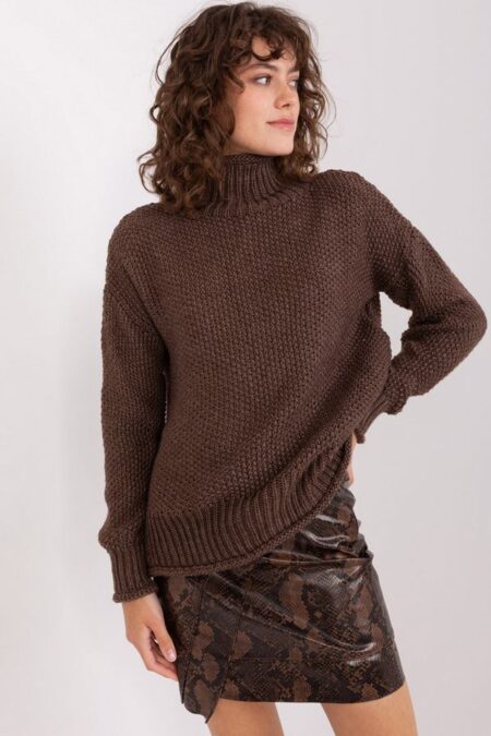 Sweter 8049 brąz