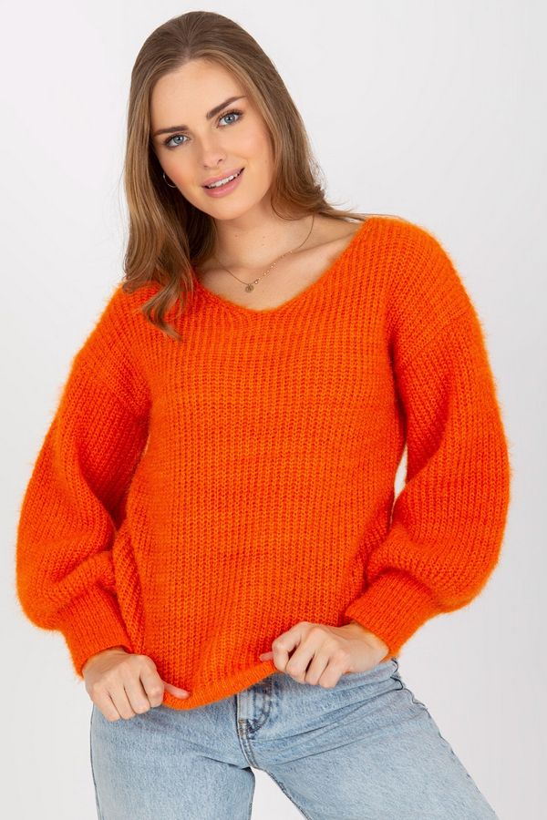 Sweter 9029 pomarańczowy